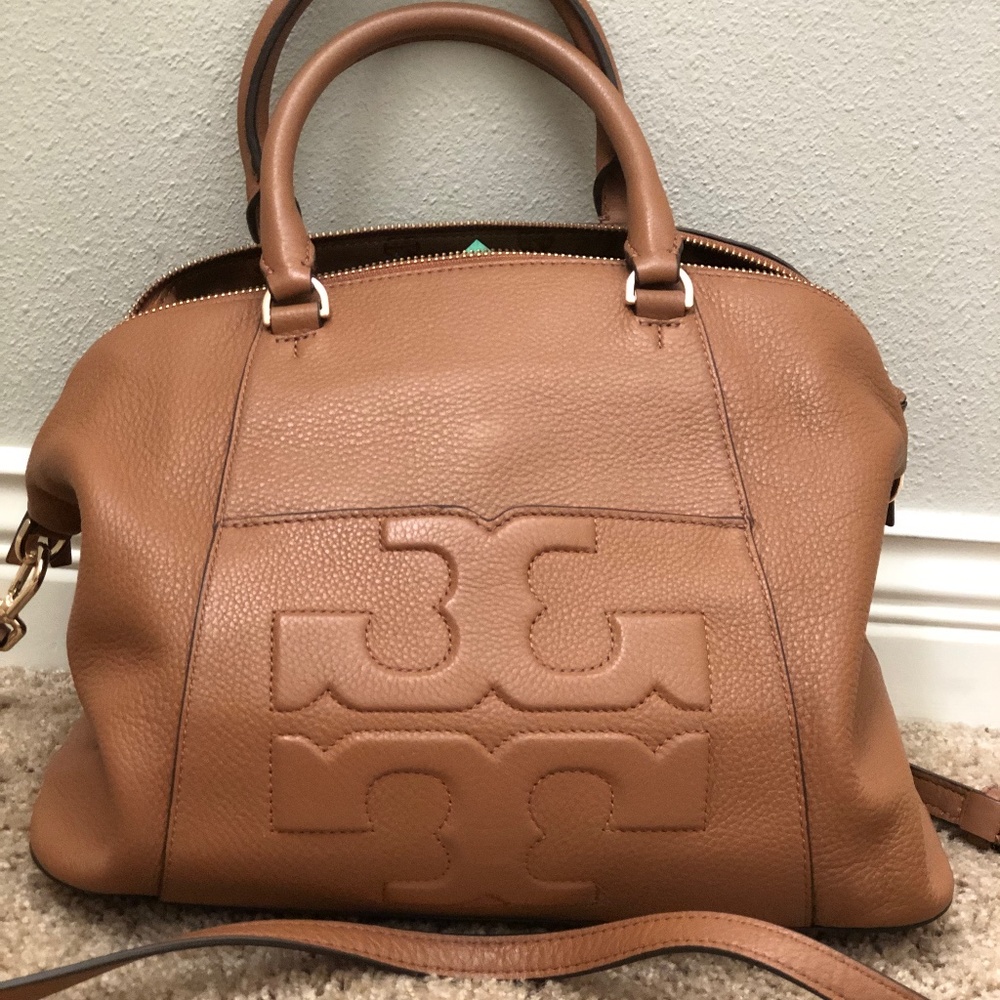 Tory Burch Bombe T tote in bark